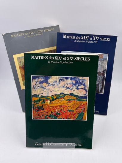 null 3 Volumes :

- "MAITRES DES XIXE ET XXE SIECLES" Galerie H.Odermatt-PH.Cazeau...