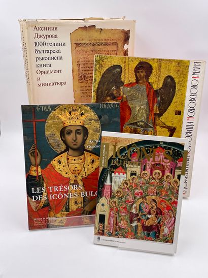null 4 Volumes : 

- "BULGARIAN MANUSCRIPTS A THOUSAND YEARS OLD ORNAMENTS AND MINIATURES",...