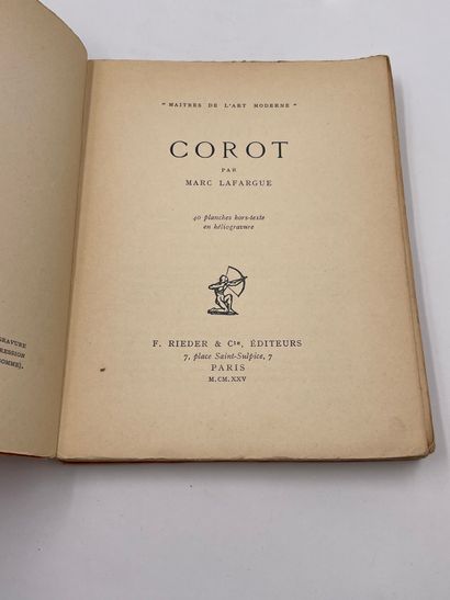 null 4 Volumes :

- "COROT", Marc Lafargue, Collection 'Maitres de l'Art Moderne',...