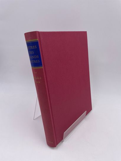 null 2 Volumes : 

- "LETTRES DES GRANDS MAITRES" par Richard Friedenthal, Editions...