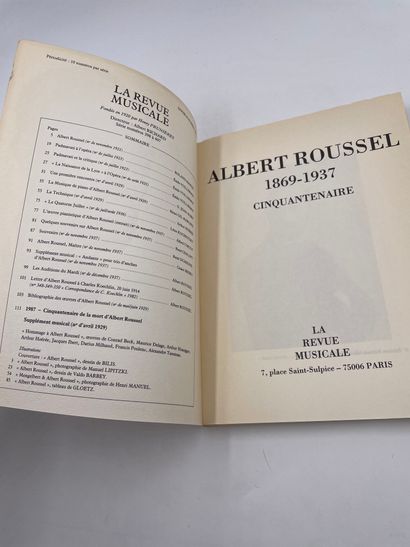 null 1 Volume : "ALBERT ROUSSEL, 1869-1937 CINQUANTENAIRE", Numéro Spécial de la...