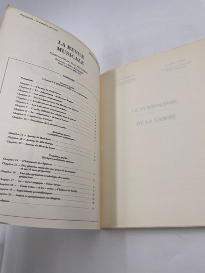 null 1 Volume : "LE SYMBOLISME DE LA GAMME", Jacques Chailley, Jacques Viret, Numéro...