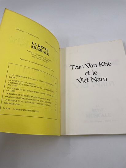 null 1 Volume : "TRAN VAN KHÊ ET LE VIET NAM", Numéro Spécial de la Revue Musicale,...