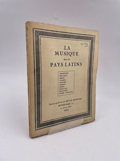 null 1 Volume : "LA MUSIQUE DANS LES PAYS LATINS", Numéro Spécial de la Revue Musicale,...