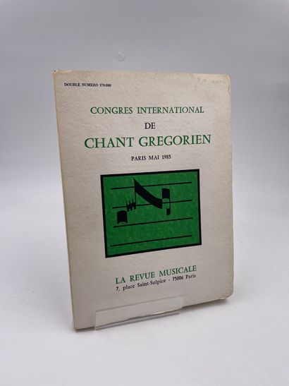 null 1 Volume : "CONGRÉS INTERNATIONAL DE CHANT GREGORIEN, PARIS MAI 1985", Numéro...