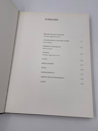 null 1 Volume : "FORMES ET COULEURS, SCULPTURES DE L'AFRIQUE NOIRE", Christiane Falgayrettes-Leveau,...