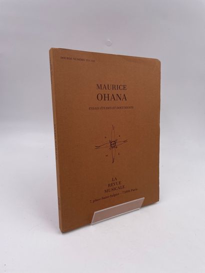 null 1 Volume : "MAURICE OHANA, ESSAIS ÉTUDE ET DOCUMENTS", Double Numéro de La Revue...