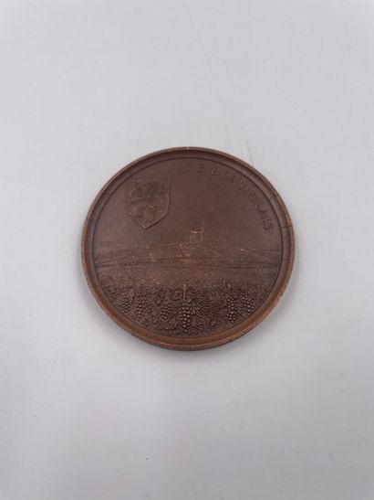 null Médaille "LE BEAUJOLAIS" Villefranche sur Saône …7cm