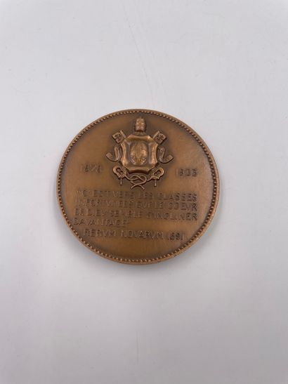null Médaille "LEO XIII PONTIFEX MAXIMUS" par Lagriffoul…7cm