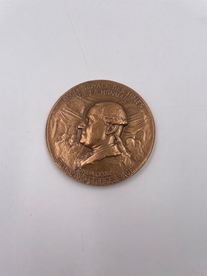 null Médaille "ECOLE DES MINES" par Georges Guiraud…7 cm