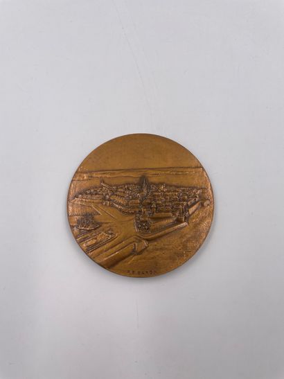 null Médaille "AUX MARINS DE SAINT MALO" par R.B BARON 7cm
