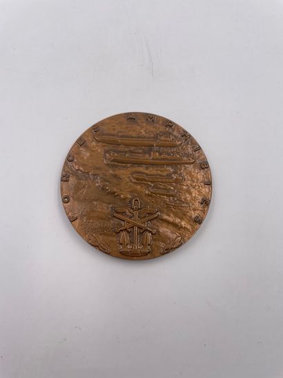 null Médaille "FORCES AMPHIBIES" par Georges Guiraud…6 cm