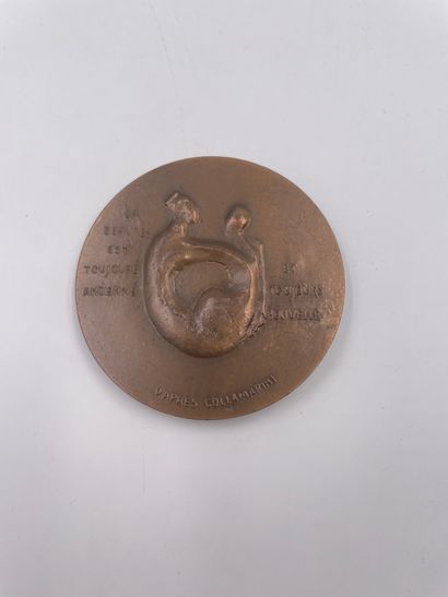 null Médaille "RENE COLLAMARINI SCULPTEUR" par Belmondo…7 cm