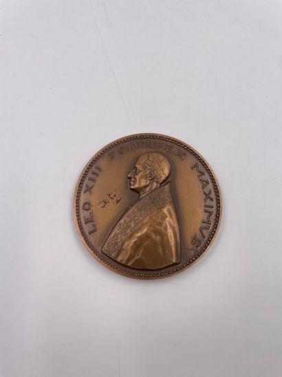 null Médaille "LEO XIII PONTIFEX MAXIMUS" par Lagriffoul…7cm