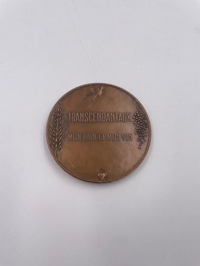 null Médaille "STANISLAS FUMET ECRIVAIN" par Belmondo…7cm