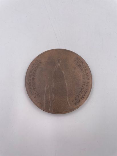 null Médaille"GASTON REBUFFAT" par L.Lafaye …7cm