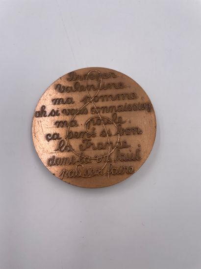 null Médaille "MAURICE CHEVALIER" par Gibert…7cm