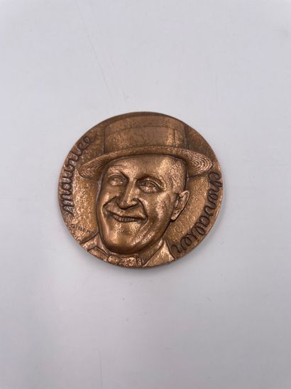 null Medal "MAURICE CHEVALIER" by Gibert...7cm