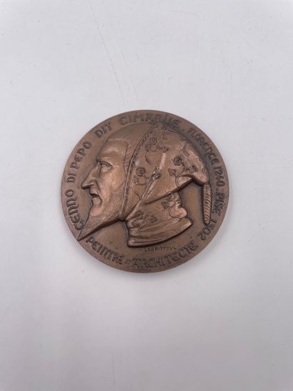 null Médaille "CENNO DI PEPO Dit CIMABUE-Florence 1240-PISE 1302" par Lagriffoul…7...