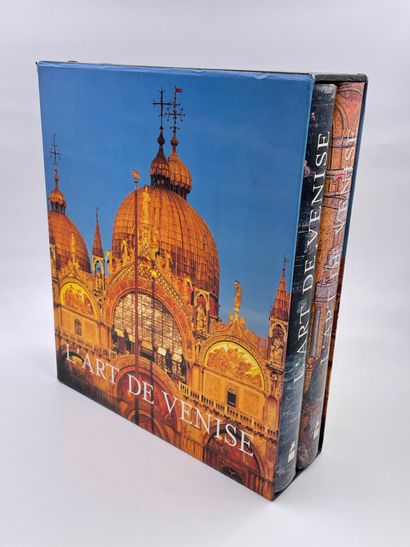 null 2卷：《威尼斯的艺术》，第一和第二册，詹多梅尼科-罗曼内利编，维克斯广场出版社，1998年，双卷带包装盒，（新书，包装盒略有损坏）。