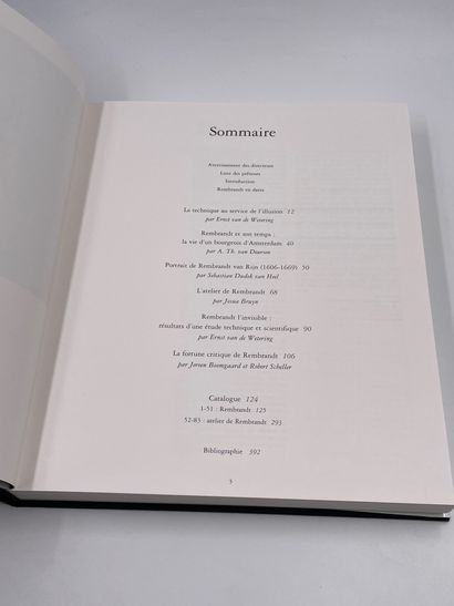 null 2 Volumes : "REMBRANDT LE MAÎTRE ET SON ATELIER - PEINTURES", Christopher Brown,...