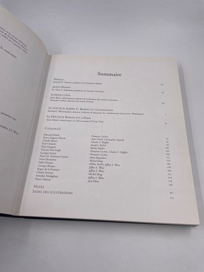 null 1 Volume : "DE CÉZANNE A MATISSE, Chefs-d'œuvre de la Fondation Barnes", Ed....