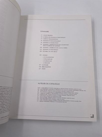 null 1 Volume : "SOLIMAN LE MAGNIFIQUE", 15 Février - 14 Mai 1990, Galeries Nationales...