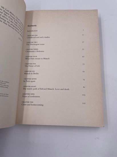null 1 Volume : "EVARD MUNCH", J. P. Hodin, ED. Thames and Hudson London, 1972, Livre...