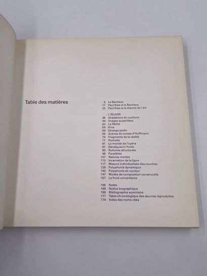 null 1 Volume : "PAUL KLEE ET LE BAUHAUS", Christian Geelhaar, Ed. La Bibliothèque...