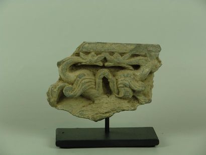ART GRECO-BOUDDHIQUE DU GANDHARA (Ier - Vème siècle) Fragment d'élément décoratif...