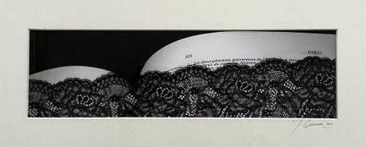 Michel GUERANGER Sans titre, 2002

Série « Lectures intimes »

Collage, contresigné...
