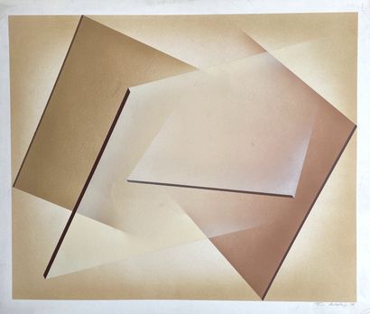 Michel GUERANGER 
Finn MICKELBORG (1932-2007)





Sans titre, 1978





Lithographie,...