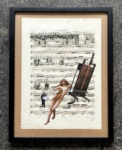 Michel GUERANGER Untitled, 2016

Collage on paper, signed and dated lower right

35...