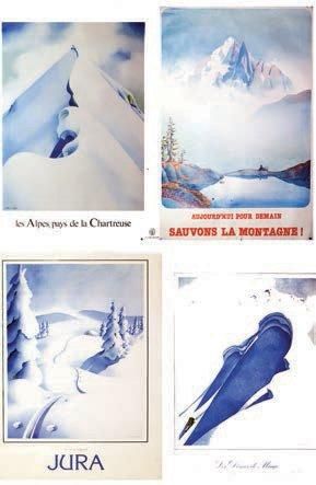 null Lot de 4 Affiches Samivel - SAMIVEL Lot de 4 Aff. N.E./Lot of 4 Posters N.E....