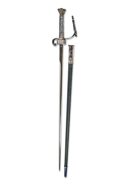 null 
Sword of academician having belonged to André DAMIEN, made by Raymond CORBIN.

Spurred...
