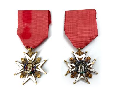 FRANCE ORDER OF SAINT LOUIS Two knight's...