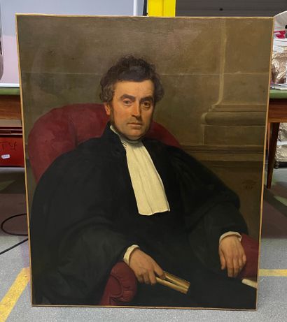 Michel Martin DROLLING (1786-1851) 
Ecole française, du milieu du XIXème siècle «Portrait...