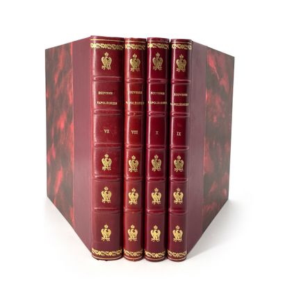 null REVUE DU SOUVENIR NAPOLEONIEN Revues de 1989 à 1994 en 4 volumes reliés, numérotés...