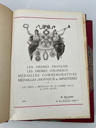 null Two books:
- "French orders, colonial orders, commemorative medals, medals of...