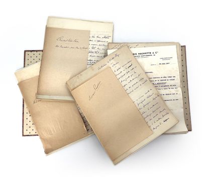 HANOTAUX GABRIEL Ensemble de manuscrits autographes, la plupart signés, conservés...