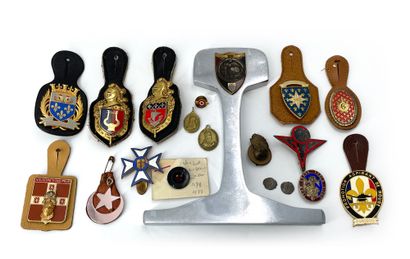FRANCE 17 regimental badges, medals and ...