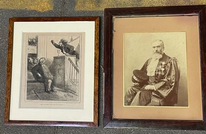 Maître Laurent ATHACHIN Grande photographie, vers 1880.
24,5 x 20 cm.
Encadrée sous...