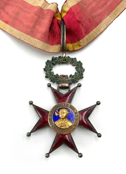  VATICAN ORDRE DE SAINT GREGOIRE LE GRAND Croix de commandeur à titre civil. En vermeil,...