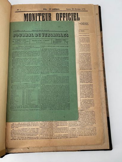 null Recueil de journaux «VERSAILLES pendant l'occupation Allemande (1870-1871)»
Recueil...