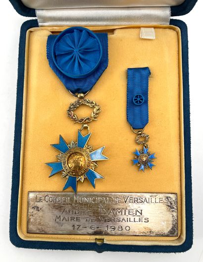  FRANCE ORDRE NATIONAL DU MERITE Officer's star having belonged to André DAMIEN....
