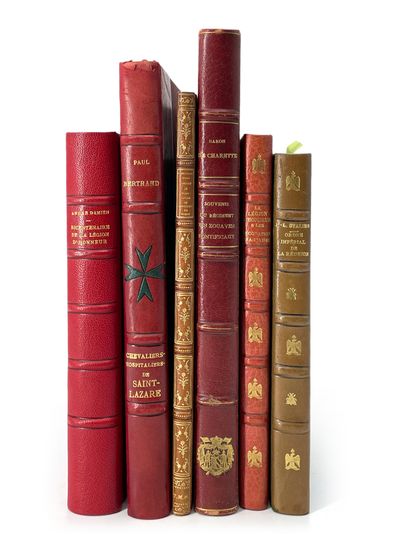 Six volumes reliés, dos cuir. - La légion...