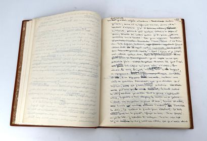 LESORT Paul-André Le fer rouge. Complete manuscript of this novel published in 1957...