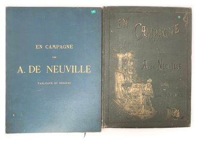 Richard De NEUVILLE "En campagne". 
 Two copies :
- One in 4 issues, bound in blue...