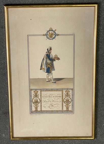 Isabey et Percier 
Set of 8 large plates, including the book of the coronation, in...
