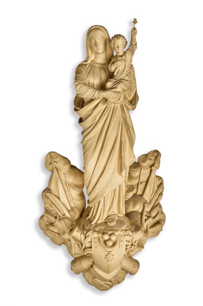 null «Notre Dame des Armées»
La vierge à l'enfant, de monument.
Statuette en plâtre...